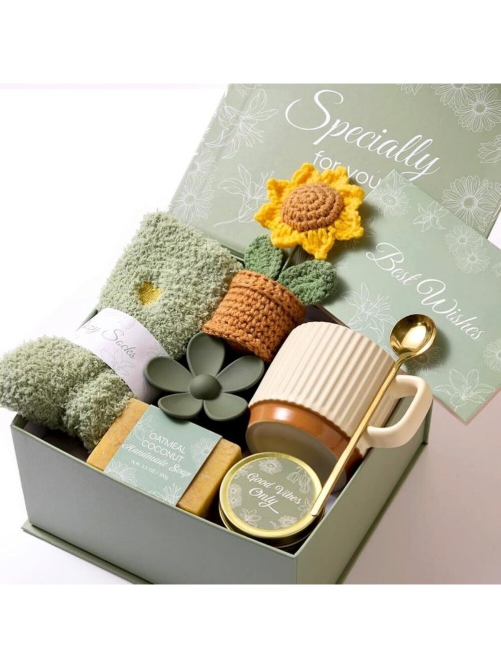 8PCS Self-Care Gift Box for Women | Birthday Care Package & Get Well Soon Set